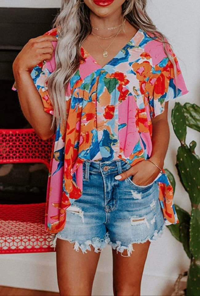 Flowy Floral Top