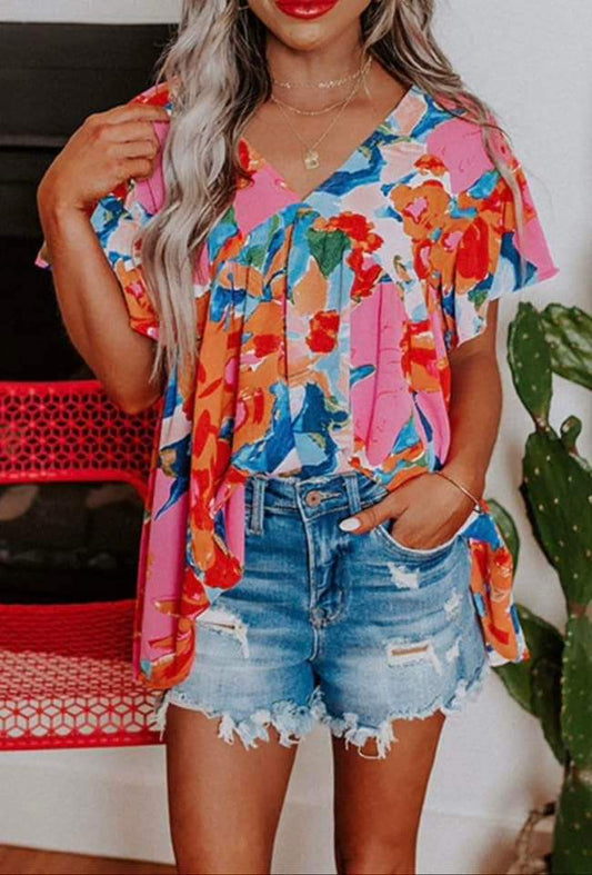 Flowy Floral Top