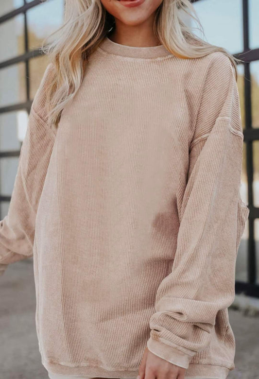 Tan Ribbed Tunic