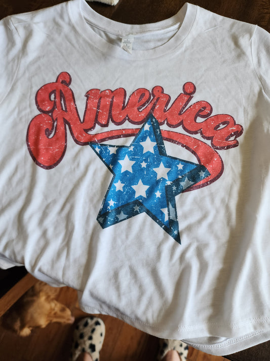 American crop tee