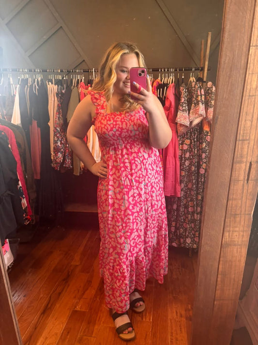 Pink Cheetah Dress